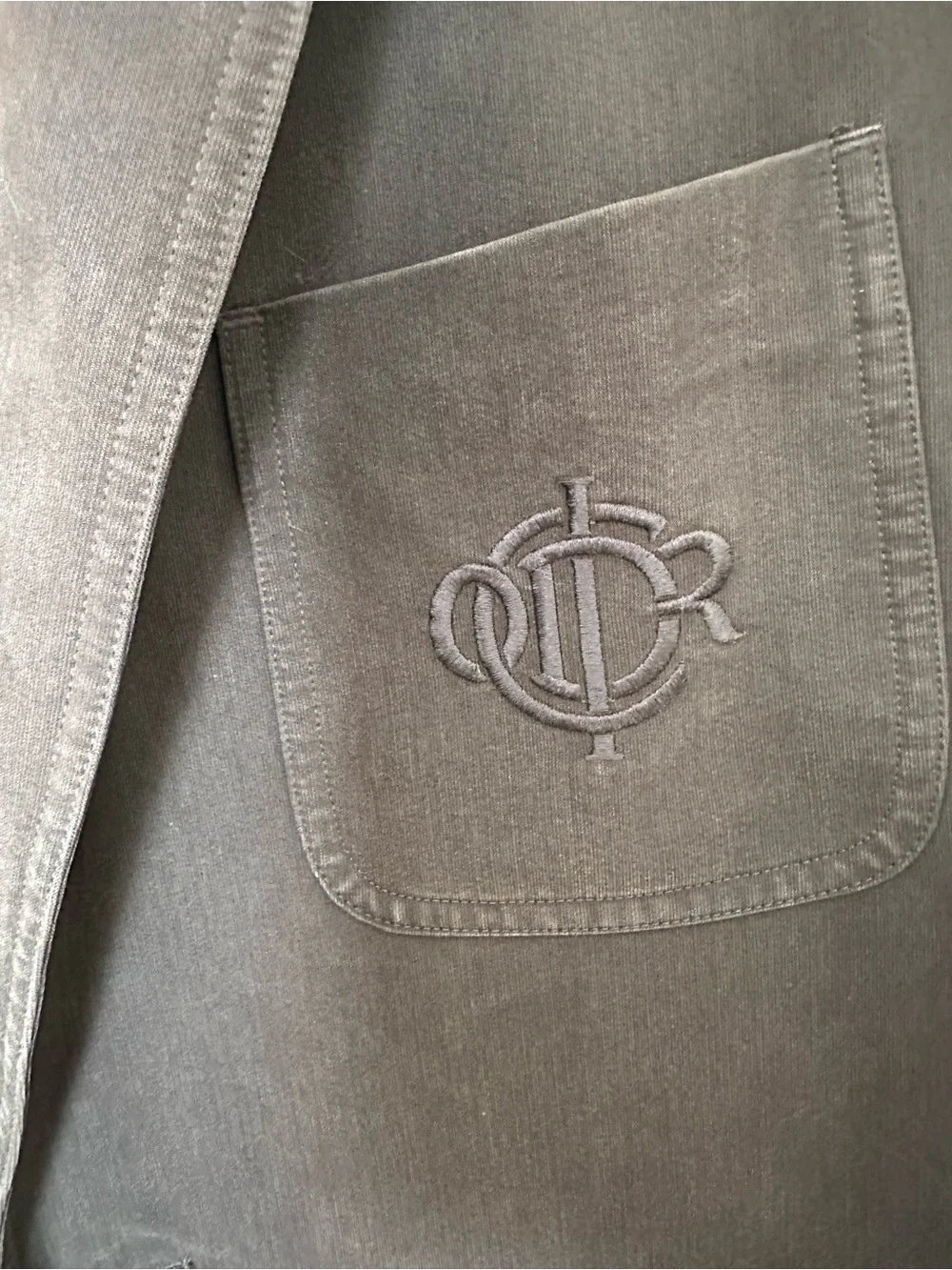 Christian Dior Monsieur Gray Logo Blazer Men’s M